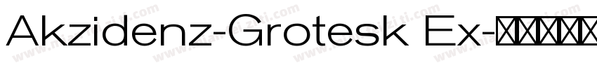 Akzidenz-Grotesk Ex字体转换